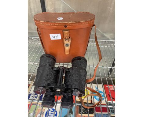 A PAIR OF ZENITH 10 X 50 FIELD BINOCULARS WITH CARRY CASE