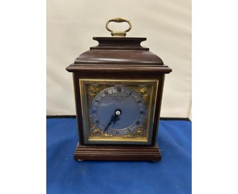 AN ENGLISH BRACKET CLOCK BY F W ELLIOT WITH NAMED CHAPTER RING SIGNED GARRAD &amp; CO LTD 112 REGENT STREET LONDON WITH BRASS