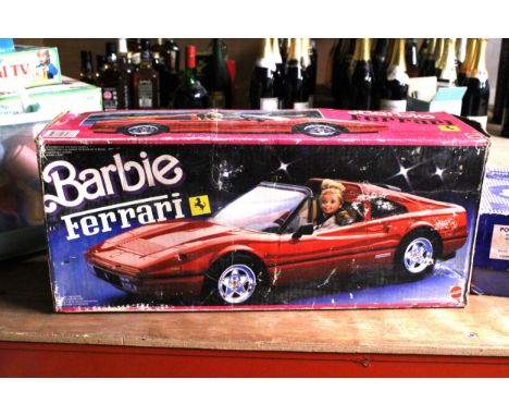 A MATTEL BARBIE FERRARI IN BOX