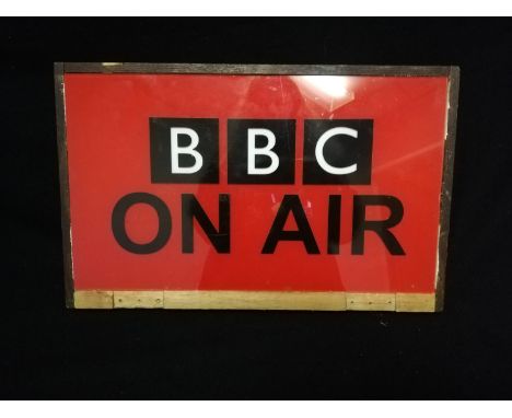 BBC on Air light box -16" x 10"