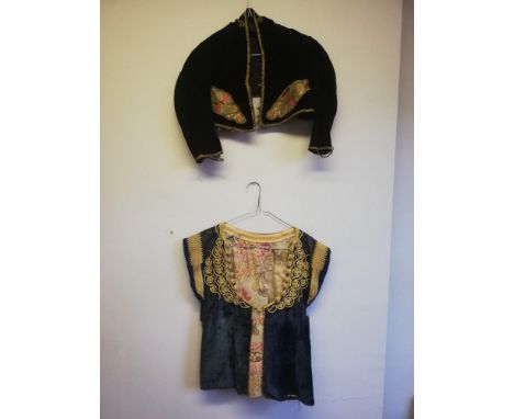 2 vintage continental tops with braiding