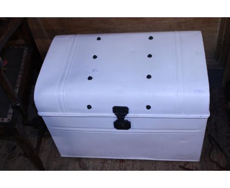 A metal storage trunk 67x45cm, shipping unavailable 