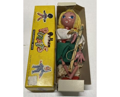A boxed Pelham puppet 