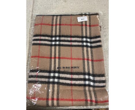 A new with tags Burberry 100% lambs wool tan shawl 206 x 70cm 