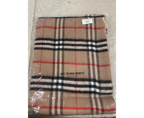 A new with tags Burberry 100% lambs wool tan shawl 206 x 70cm 