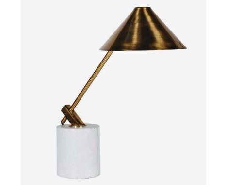DESK LAMP, 47cm H x 40cm W x 12cm D, 1950's Italian style design. 