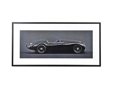 CONTEMPORARY SCHOOL PHOTOPRINT, Jaguar Automobile, framed and glazed, 61cm h x 123cm W. 
