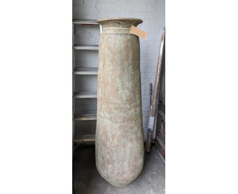 BELL VASE, aged ceramic, 151cm H. 