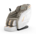 BNIB SERENITY FULL BODY SL TRACK 4D LUXURY MASSAGE CHAIR IN WHITE RRP £3999 *NO VAT - FREE DELIVERY*