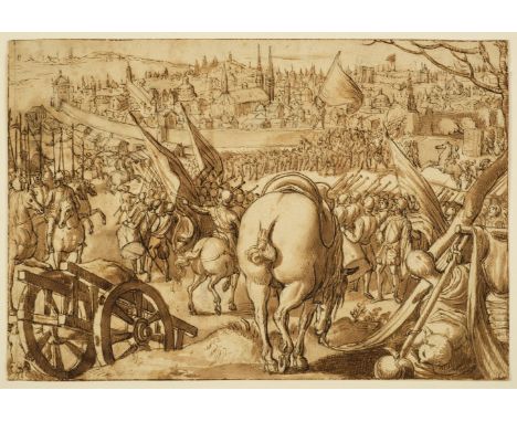 * After Jan van der Straet (Johannes Stradanus, 1523-1605). The Capture of Milan, from Mediceae Familiae Rerum Feliciter Gest