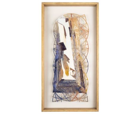 * White (Caroline, 20th c.). "Le Tholonet", 1986, mixed media on intricately cut and pierced card with scoring, showing steps