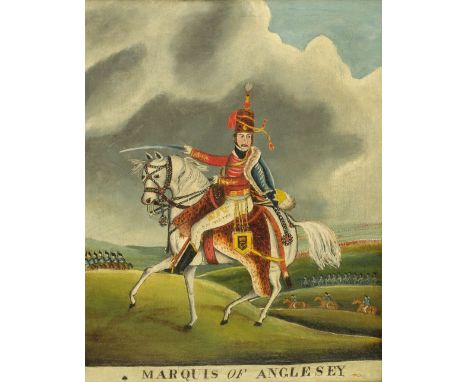 * English School. Marquis of Anglesey, 19th century, oil on canvas, showing Henry William Paget, 2nd Earl of Uxbridge, 1st Ma