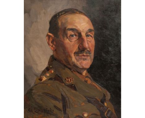 * Lipczinski (Albert, 1876-1974). Portrait of an Officer, circa 1915, oil on board, signed lower left, 46 x 37.5 cm (18 x 14.