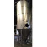 Allied Beverage 120 BBL Stainless Steel Fermentation Tank - Cone Bottom, Glycol Ja | Rig Fee $750
