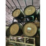 Lot of (4) Wooden Barrels (Used for Sours) | Rig Fee $50