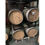 Lot of (4) Wooden Barrels (Used for Sours) | Rig Fee $50