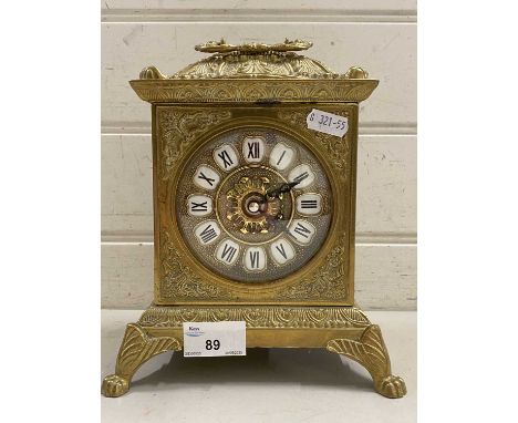 20th Century brass case carriage clock