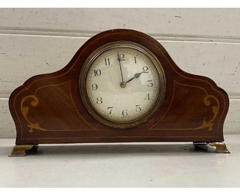Edwardian mahogany cased mantel clock
