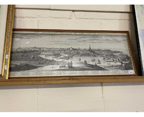 Reproduction print, The South East Prospect of the City of Norwich
