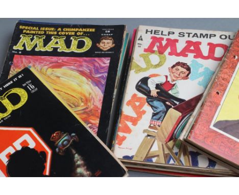 A COLLECTION OF MAD MAGAZINES, including "FIRST EDITION - COLLECTORS' ITEM!" through to no.32 (inclusive), as well as no.34 a