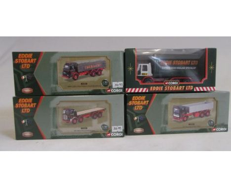 Corgi Stobart Trucks 1:50 scale 23602 Albion LAD, 26404 A.E.C. MKV, 21601 A.E.C. Tipper, 59601 Ford Cargo (Est. plus 21% prem