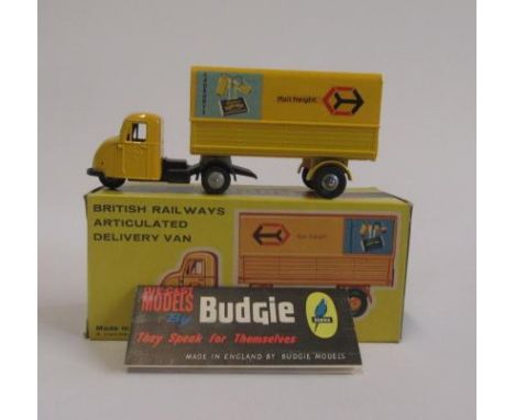 Budgie Toys 238 British Railways Delivery Van finished in yellow with Cadbury Rail Freight to sides, boxed with sales leaflet