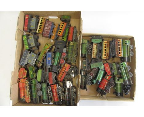 Playworn rolling stock by Hornby, Chad Valley and others, P (Est. plus 21% premium inc. VAT)