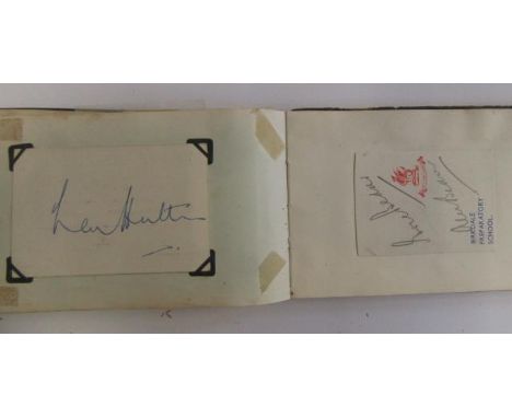 An album of autographs, c.1940-50, including teams of Sheffield Wednesday, Sheffield United, Birmingham City, England v Franc