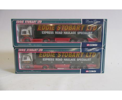 Corgi Stobart 1:50 scale 76602 Scania, 75702 Man, boxed M (Est. plus 21% premium inc. VAT)