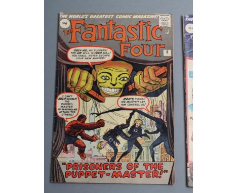 MARVEL'S FANTASTIC FOUR No.8, "PRISONERS OF THE PUPPET-MASTER!" and No.7, "THE MASTER OF PLANET X" (2) (Est. plus 21% premium
