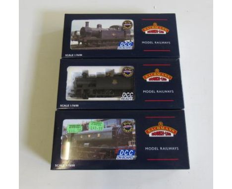 Bachmann B.R. Class 56XX 5660, B.R. 0-6-0 3F DCC fitted, and B.R. black pannier DCC fitted, all items boxed (Est. plus 21% pr