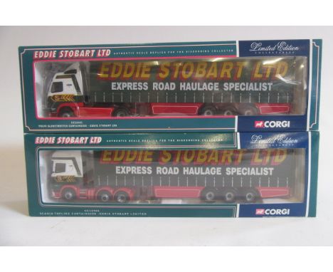 Corgi Stobart 1:50 scale CC12901 Scania, CC12401 Volvo, boxed M (Est. plus 21% premium inc. VAT)