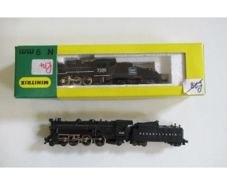 Two American Railways locomotives comprising Canadian 0-6-0 and Pensylvania 4-6-0, one item boxed, G-E (Est. plus 21% premium