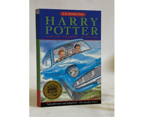 SIGNED J K ROWLING, Harry Potter and the Chamber of Secrets, 1998, Bloomsbury, 1st paperback edition signed 'J K Rowling' to 