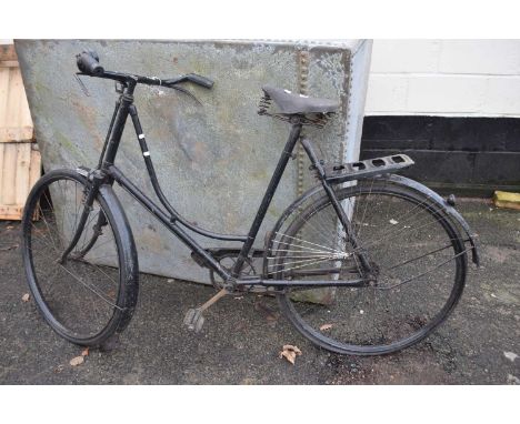 Vintage black ladies bike