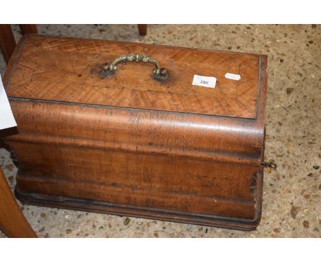 Cased vintage sewing machine