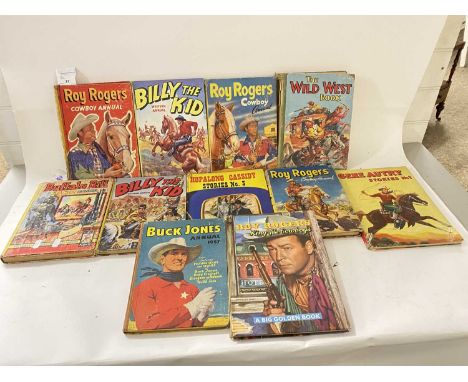 Collection of vintage children's books to include Billy the Kid, Roy Rogers, Buffalo Bill etc