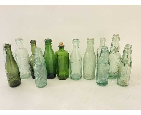 Box of various assorted vintage bottles