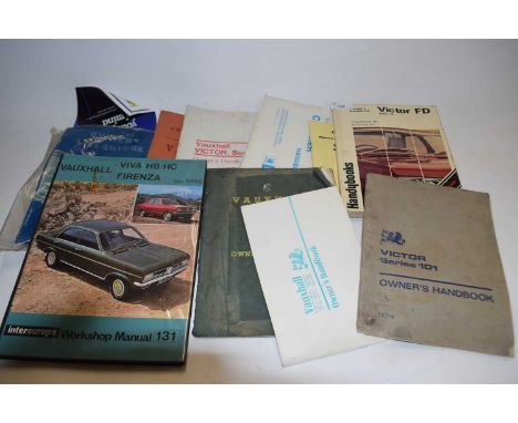 Mixed Lot: Various car owners handbooks to include Victor 101, Vauxhall Wyvern and various others