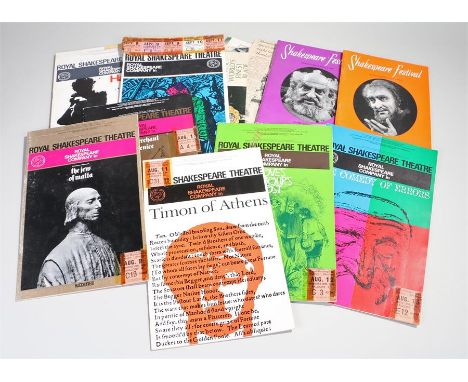 Programmes, to include Shakespeare from the Royal Shakespeare Theatre with ticket stubs, some programmes with pen signed slip