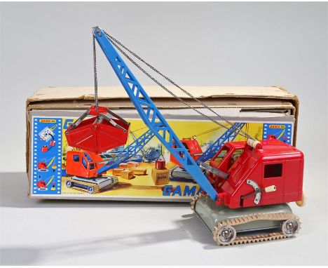 Gama 280 tin plate crane, battery operated crane with caterpillar tracks, boxed