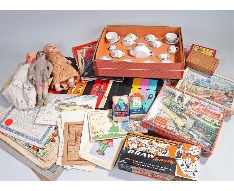 Toys and games, to include The Good Companion jig-saw puzzle, Victory jig-saw, Draw the Easy way, Williams Ellis Coronation c