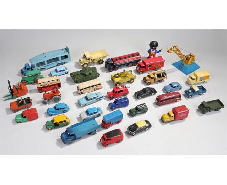 Collection of die cast toys, to include Corgi and Dinky, lorries, cars, trucks, etc, (qty)