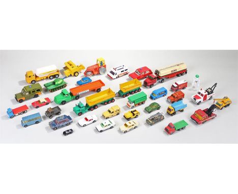 Die cast vehicles, to include Dinky, Corgi and others, various types, all play worn (qty)