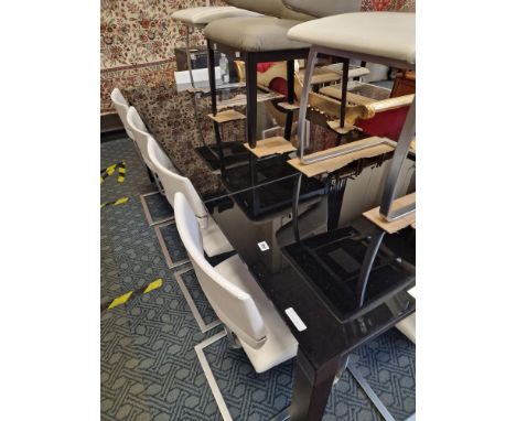 SET OF 8 TONON CHAIRS &amp; EXTENDING TABLE