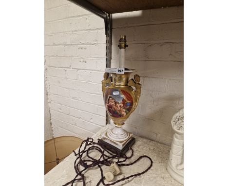 HAND PAINTED TABLE LAMP 50CMS (H) APPROX