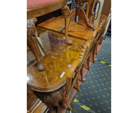 WALNUT TABLE &amp; 6 CHAIRS