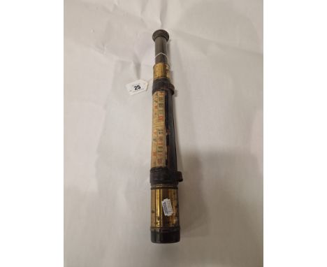 HMS WORCESTER PORT OF LONDON TELESCOPE INSCRIBED H. HUGHES AND SON