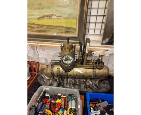 LARGE INDUSTRIAL SUBMARINE CLOCK - 57CMS (H) APPROX