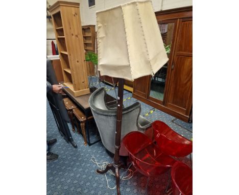 MAHOGANY STANDARD LAMP